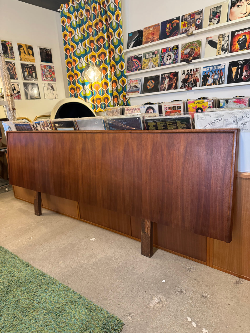 SALE • Vintage Walnut Headboard