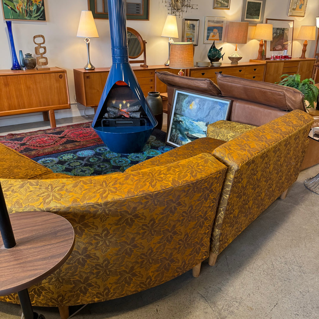 Golden Vintage Sectional Sofa
