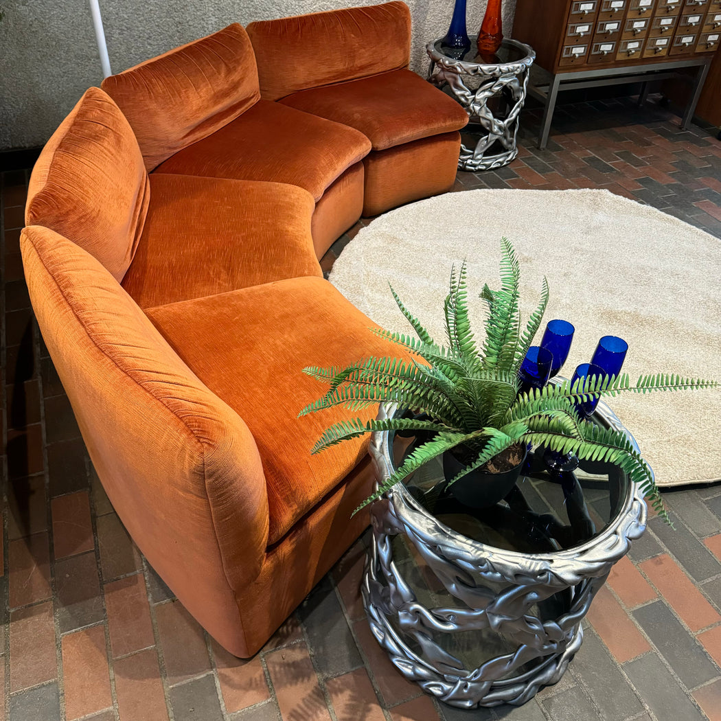 SOLD • 1970s Velvet Sectional