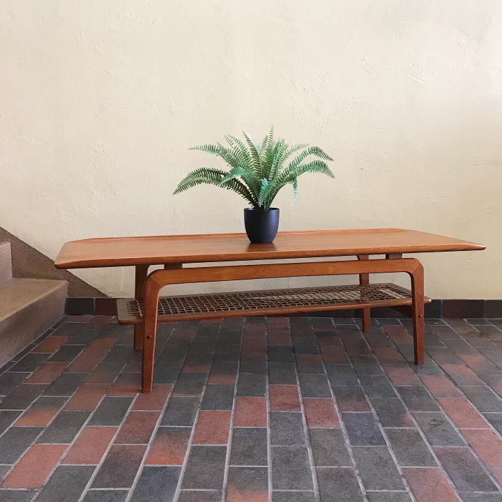 Teak Surfboard Coffee Table