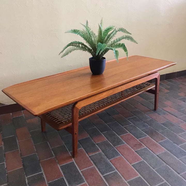 Teak Surfboard Coffee Table