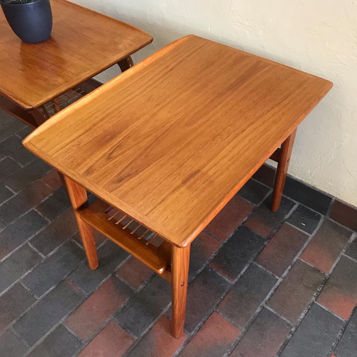 *ON HOLD* Pair of Danish Teak Side Tables