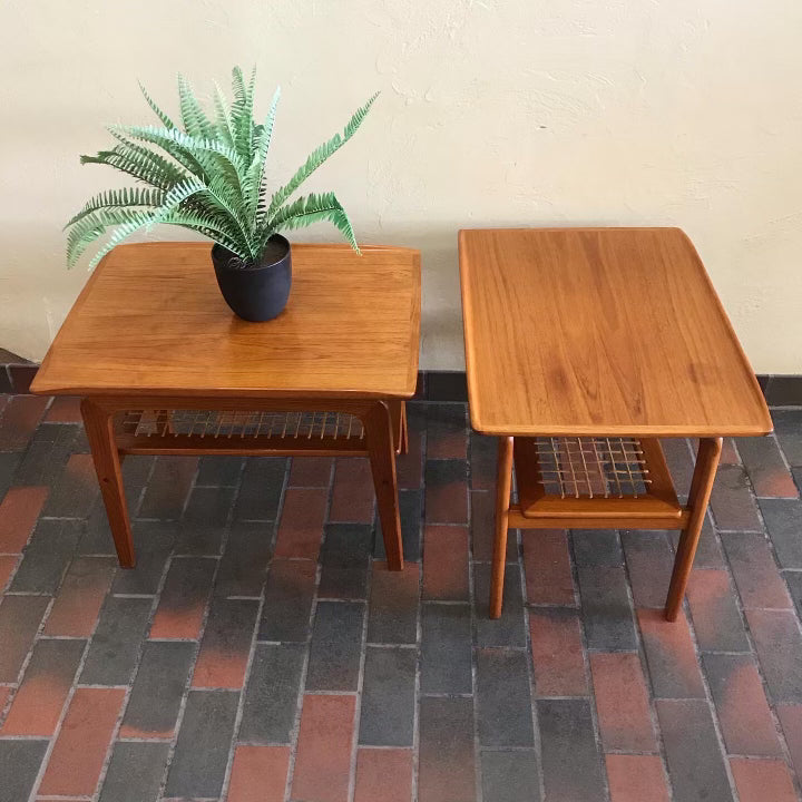 *ON HOLD* Pair of Danish Teak Side Tables