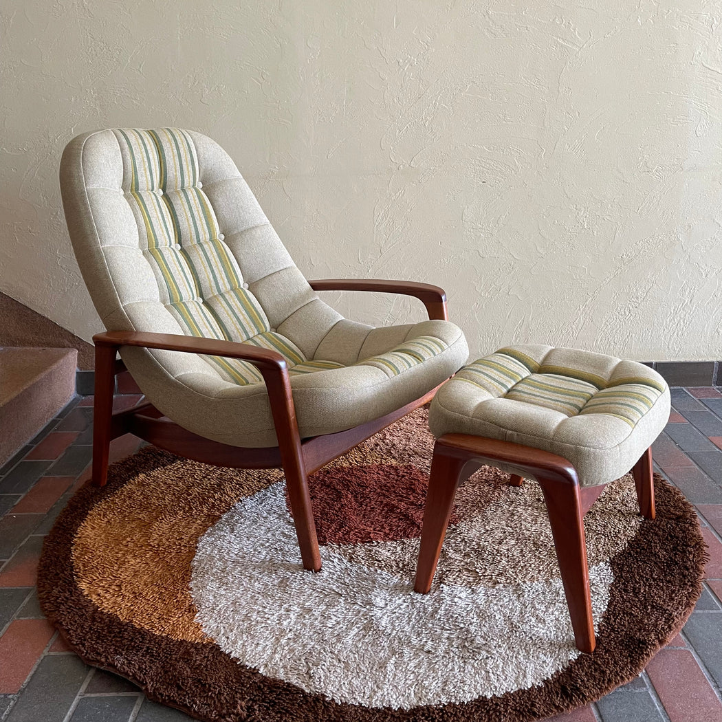 R. Huber Scoop Chair + Ottoman