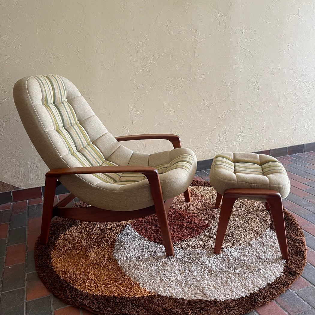 R. Huber Scoop Chair + Ottoman