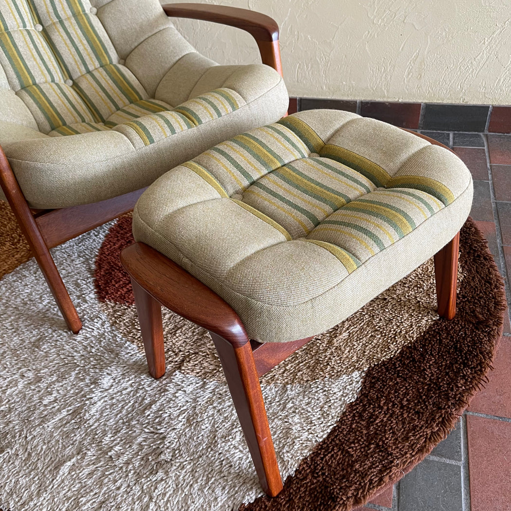 R. Huber Scoop Chair + Ottoman