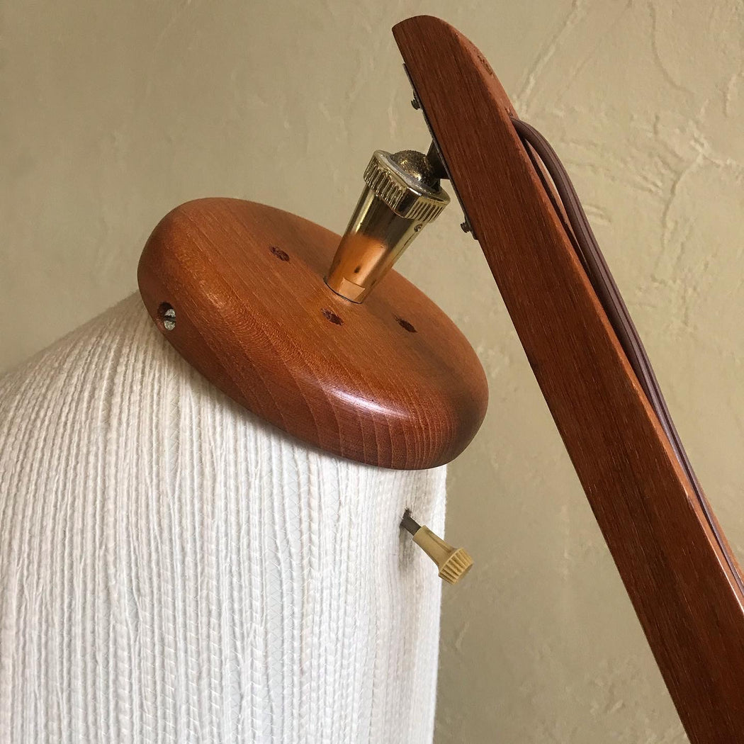 Midcentury Teak Boomerang Floor Lamp