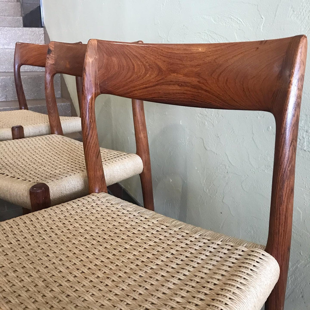 Set of 6 Rosewood Moller Chairs