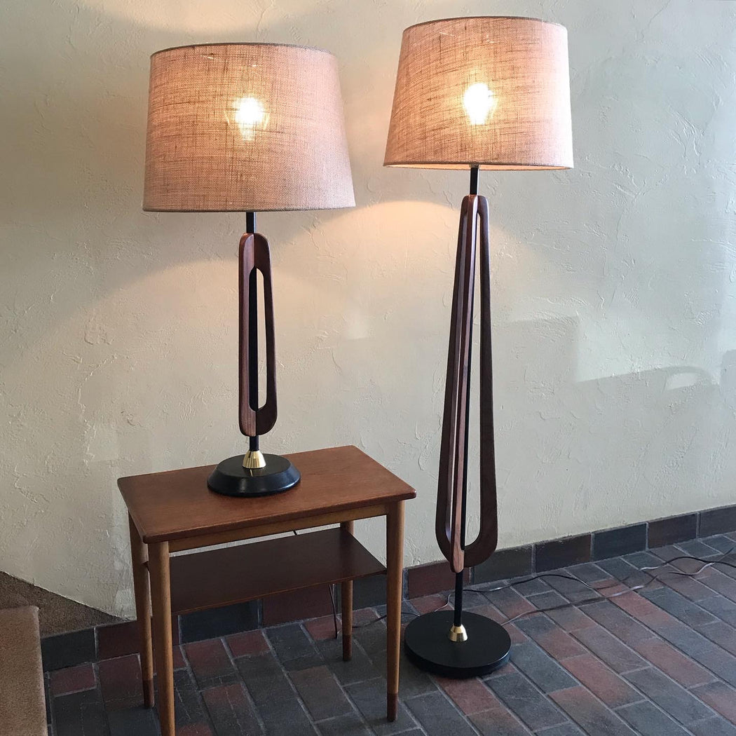 Midcentury Lamp Pair