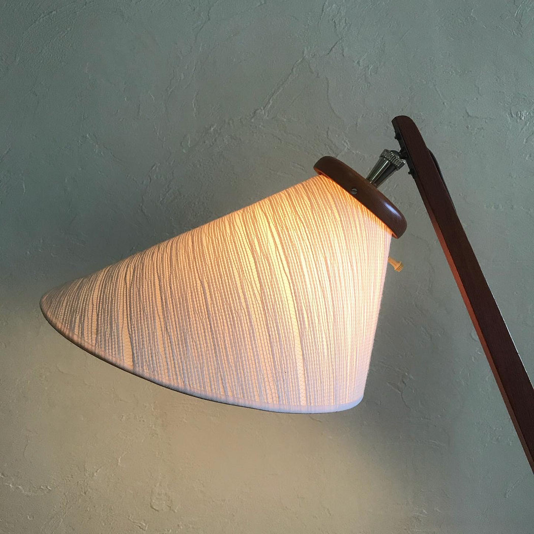 Midcentury Teak Boomerang Floor Lamp