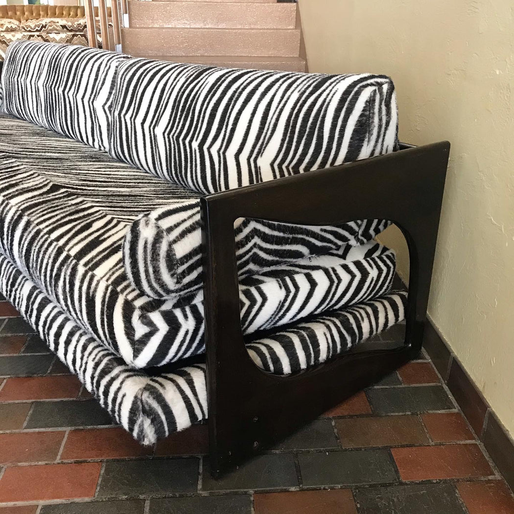 SALE • Vintage Zebra Couch + Chair