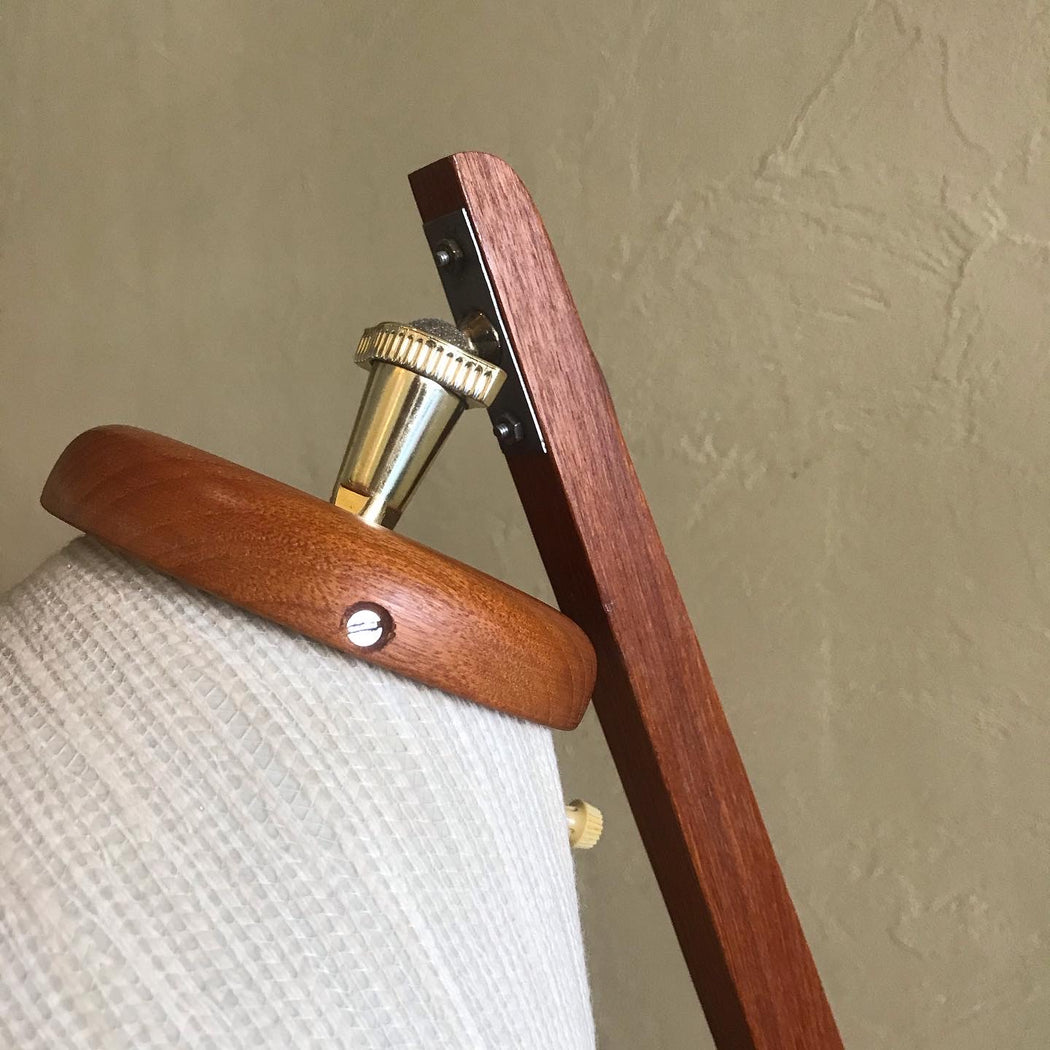 Midcentury Teak Boomerang Floor Lamp