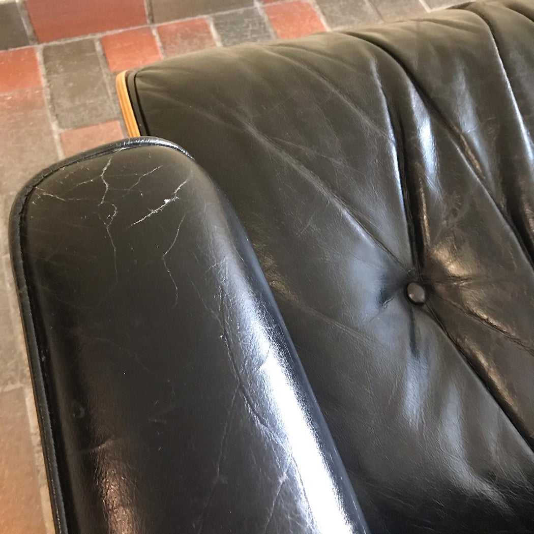 Authentic 1977 Rosewood Eames Lounger + Ottoman