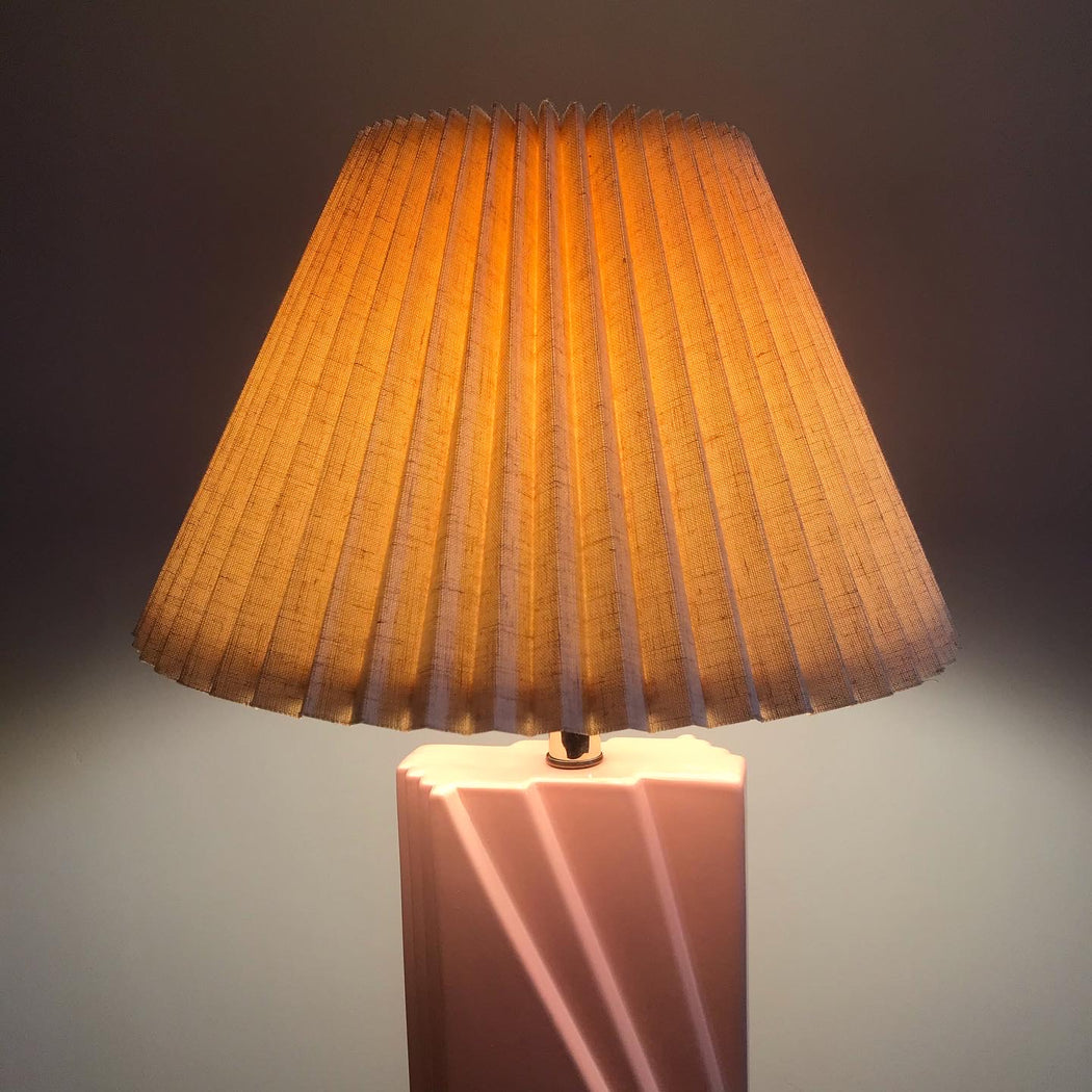 Pink Blush 80s Deco Lamp