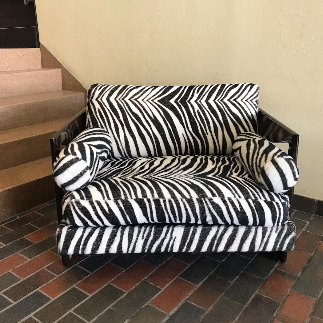 SALE • Vintage Zebra Couch + Chair
