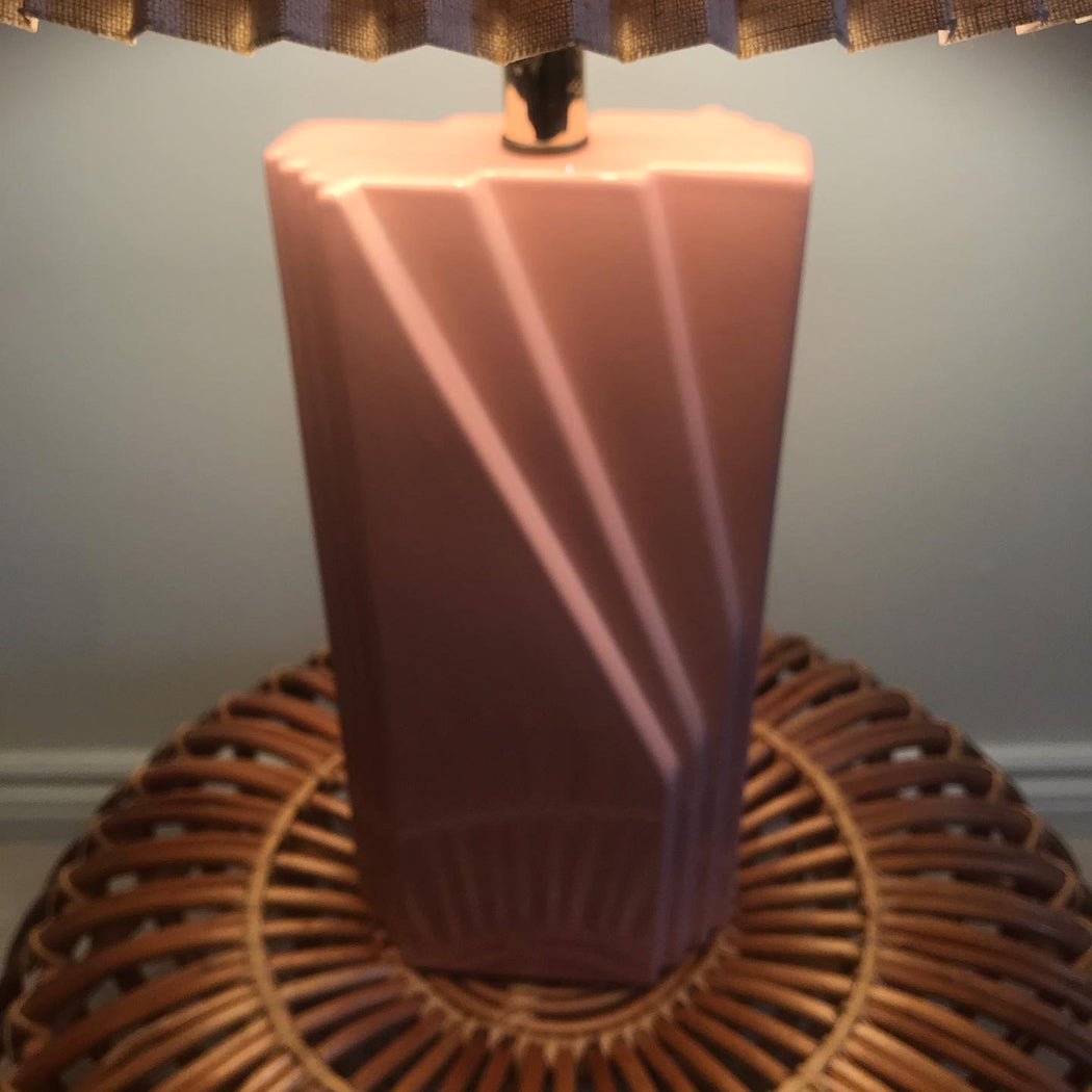 Pink Blush 80s Deco Lamp