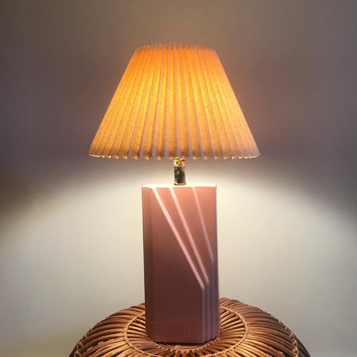Pink Blush 80s Deco Lamp