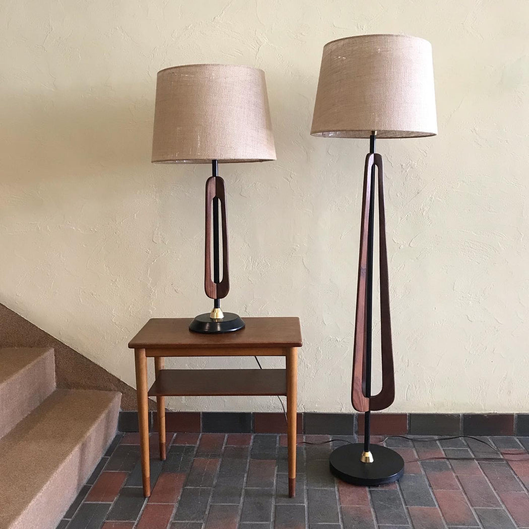 Midcentury Lamp Pair
