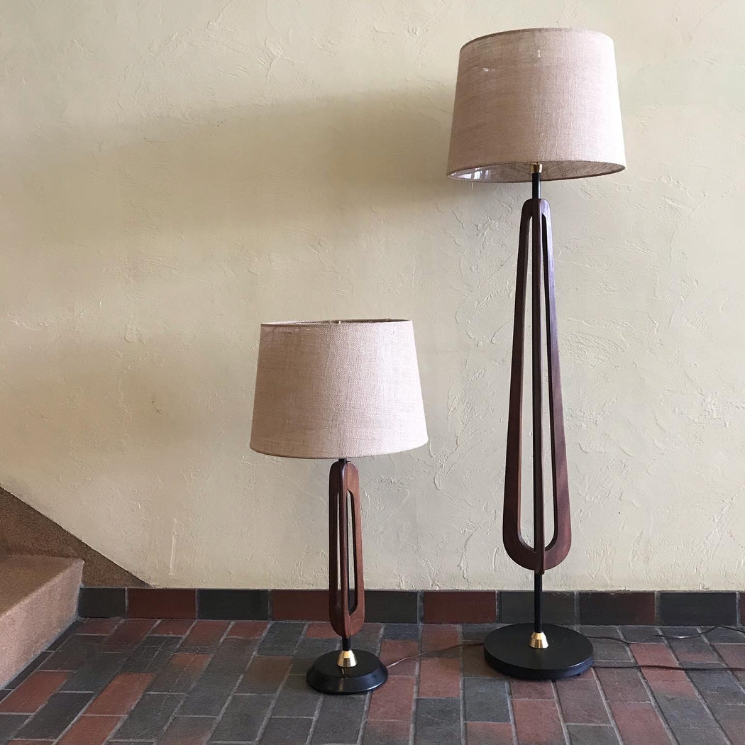 Midcentury Lamp Pair