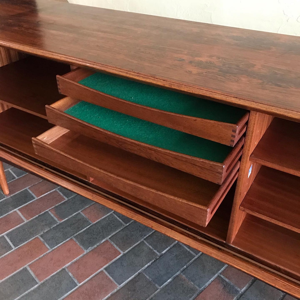 *ON HOLD* Rosewood Tambour Door Credenza
