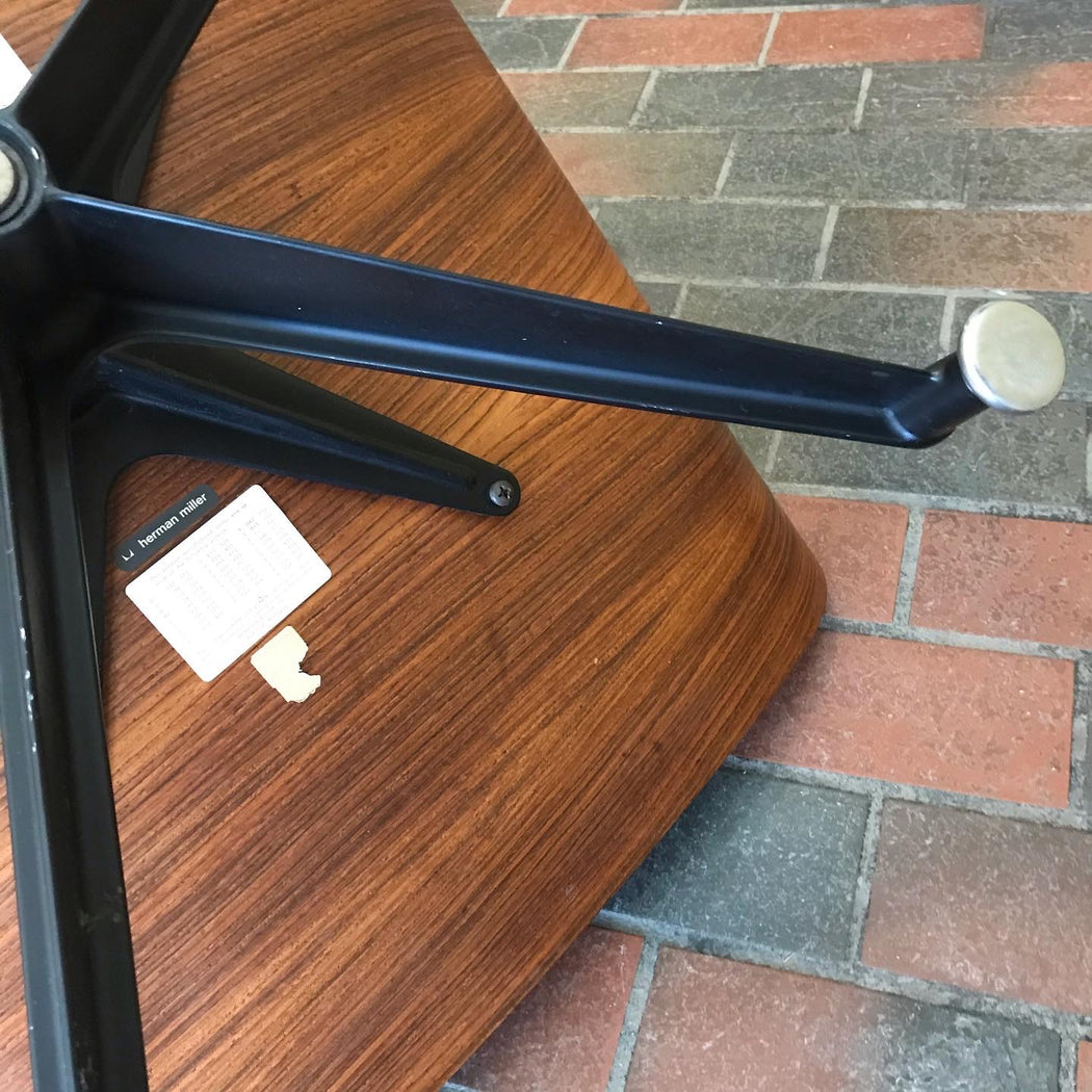 Authentic 1977 Rosewood Eames Lounger + Ottoman
