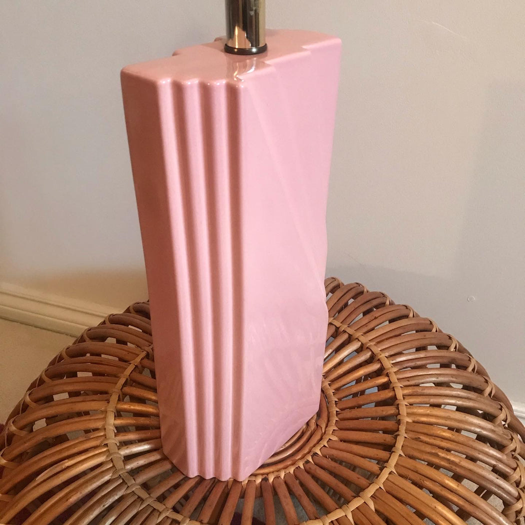 Pink Blush 80s Deco Lamp