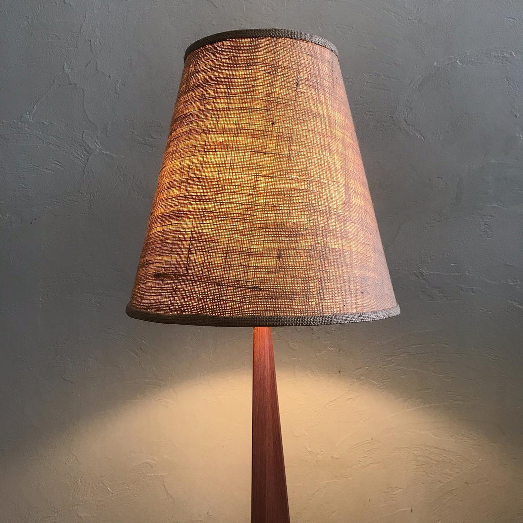 Teak Zig Zag Floor Lamp