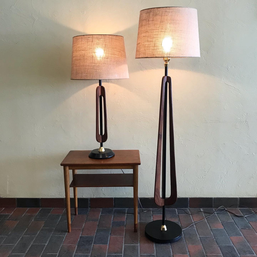 Midcentury Lamp Pair