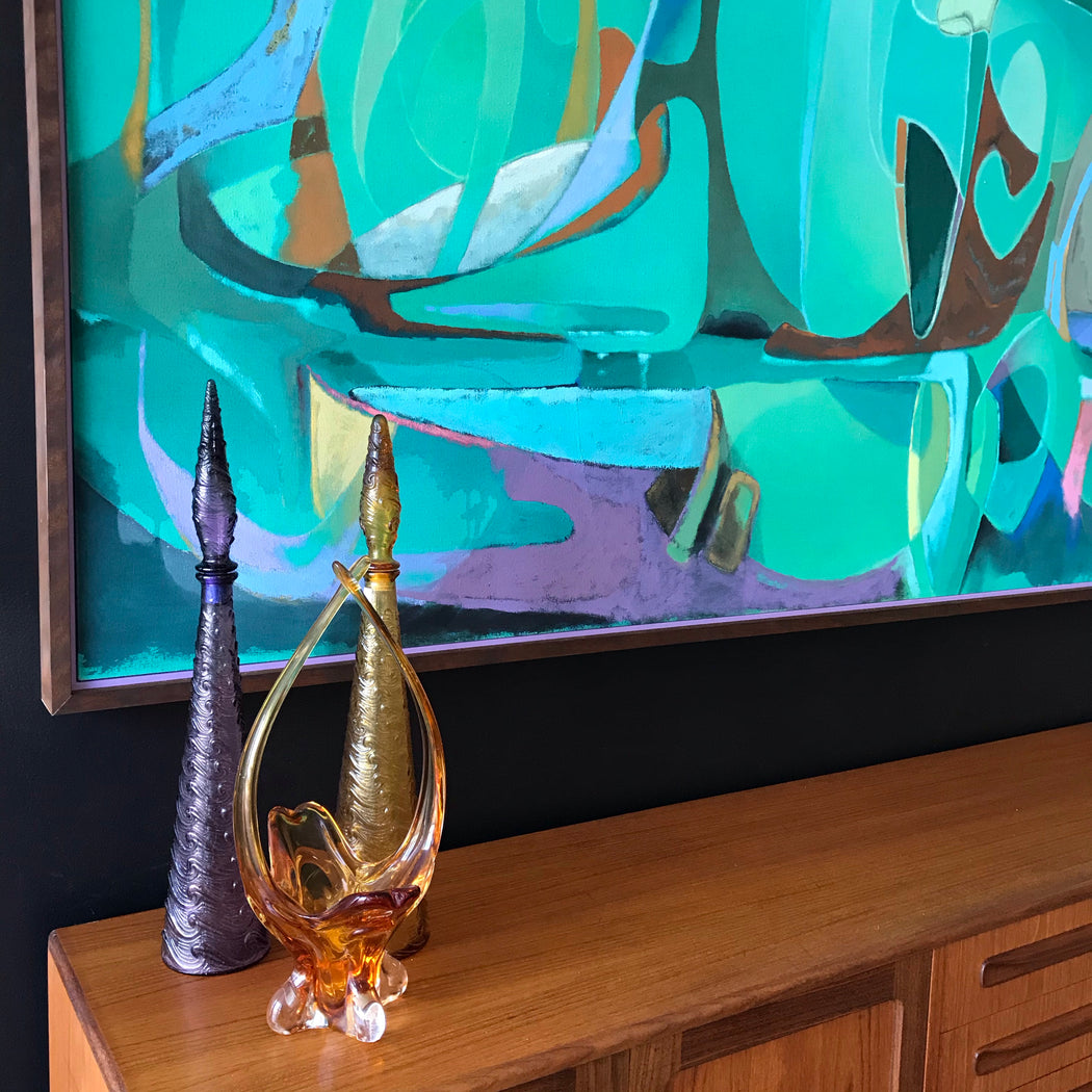 SOLD • Original Abstract Painting: Inndyr