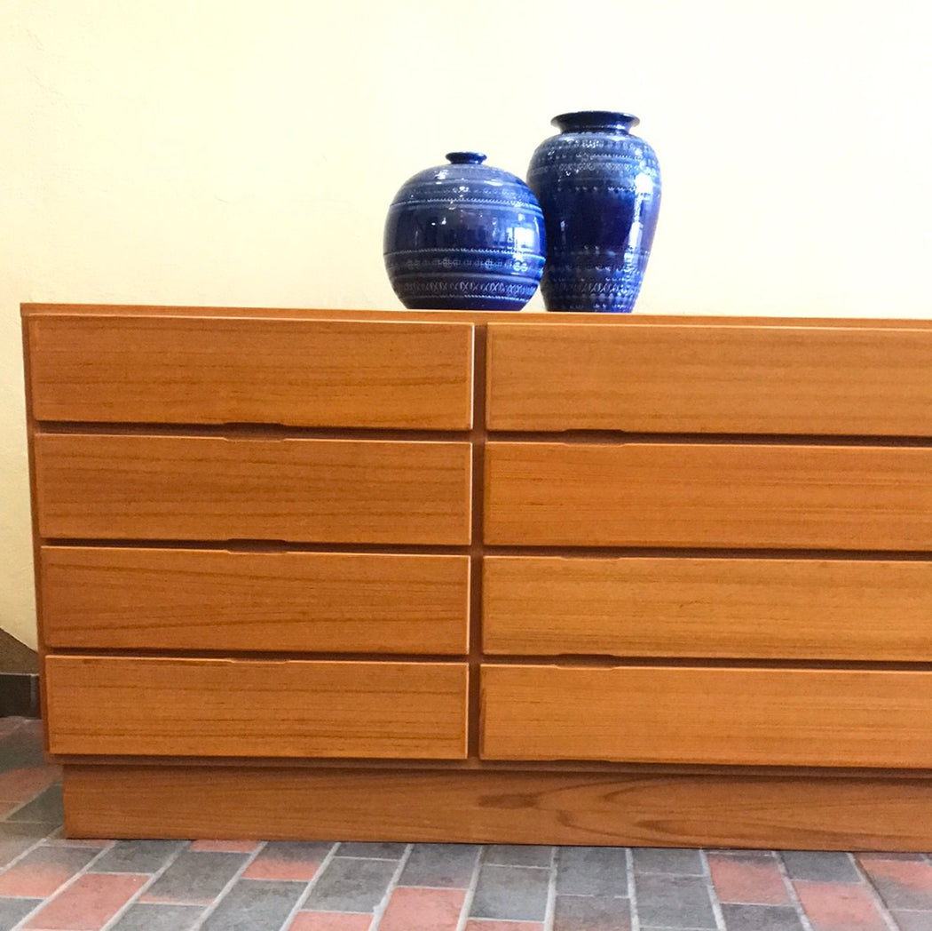 SALE * Danish Teak 12 Drawer Dresser