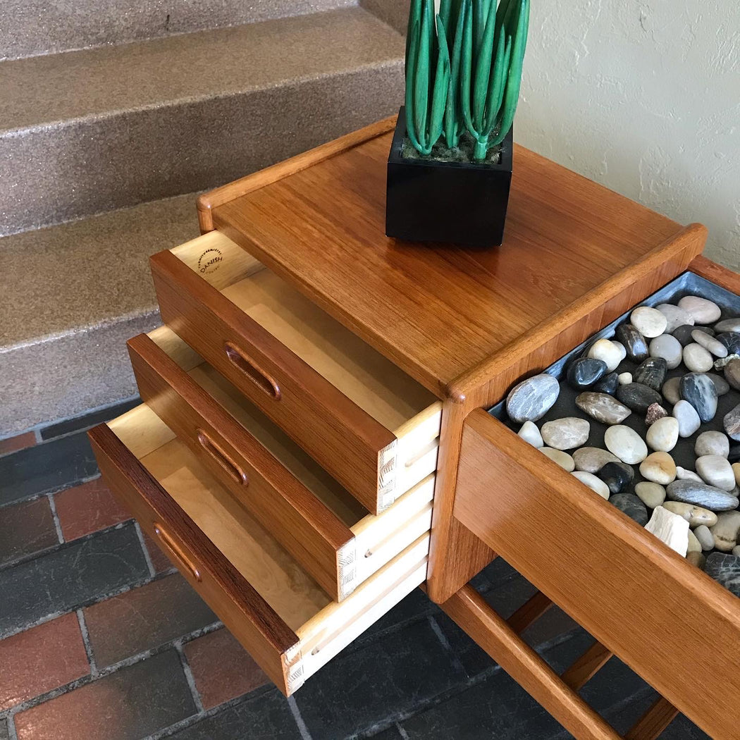 SOLD • Danish Teak Planter Box Table