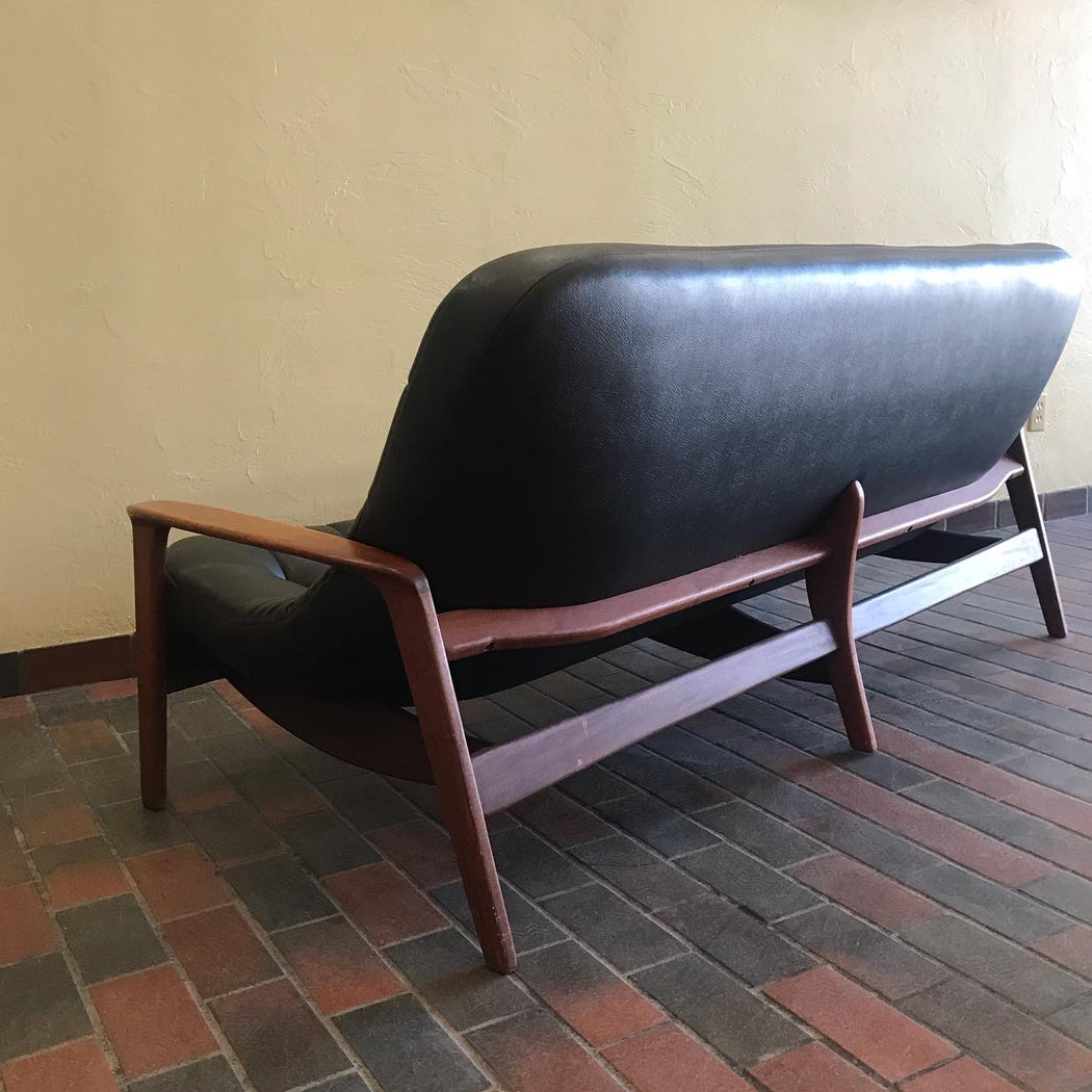 SOLD • Black R. Huber Scoop Sofa