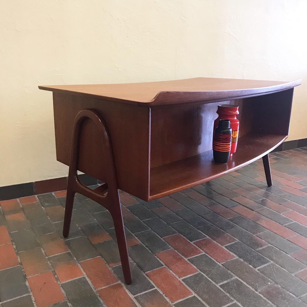 SOLD • Svend Aage Madsen Bow Edge Desk