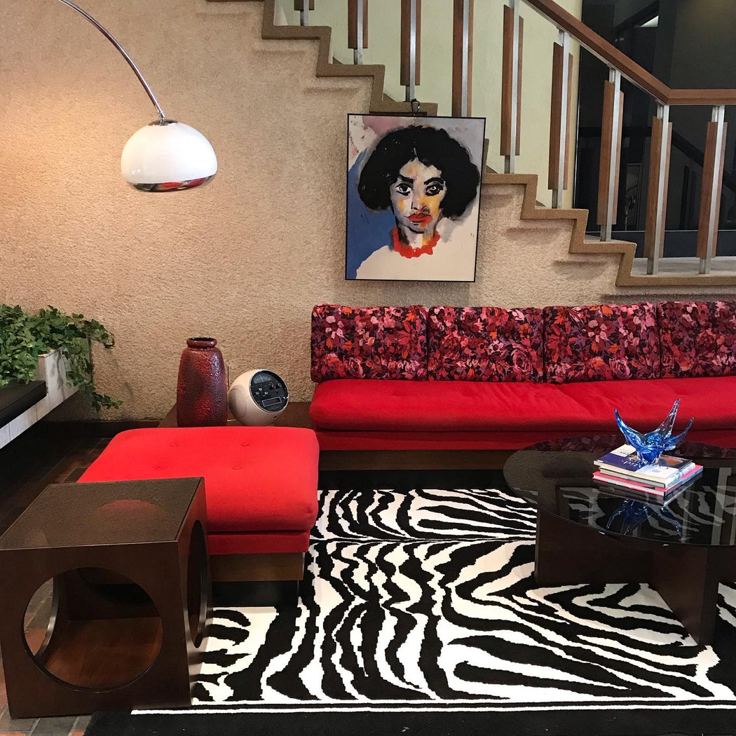 SALE • Zebra Print Rug