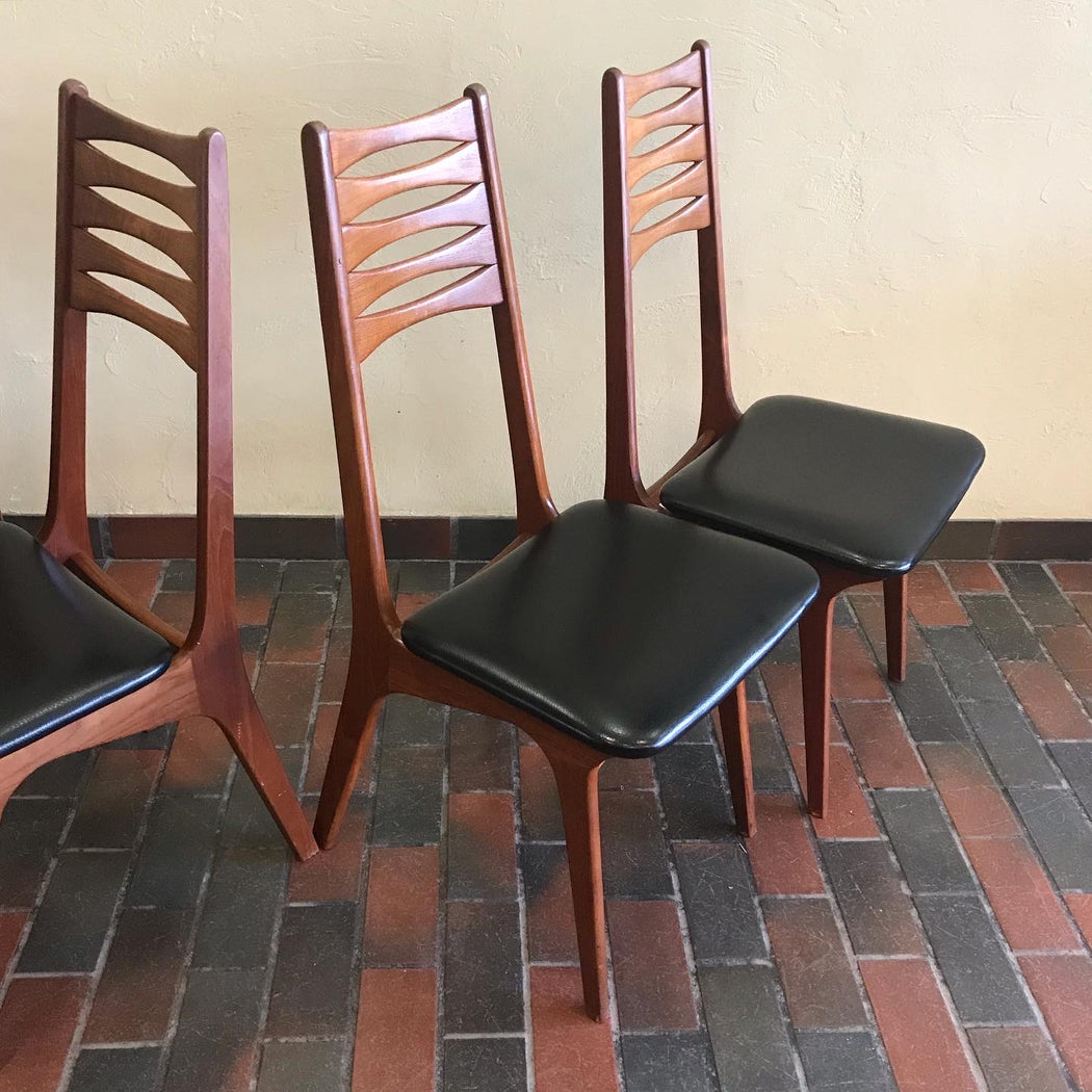 Sold • Set of 4 Boltinge Stolefabrik Dining Chairs