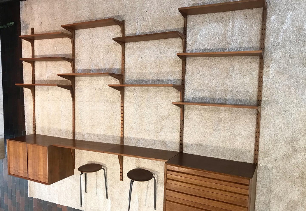 SOLD • Danish Walnut Modular Wall Unit