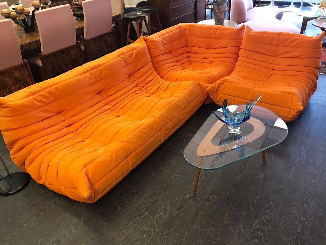 SOLD • TOGO Sofa, Fireside Chair + Corner Seat