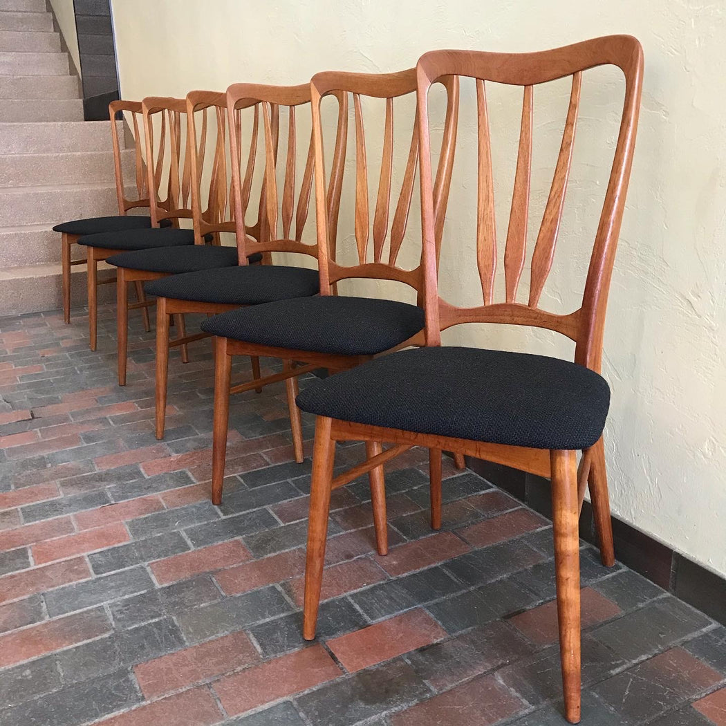SOLD • Koefoeds Hornslet Ingrid Dining Chairs