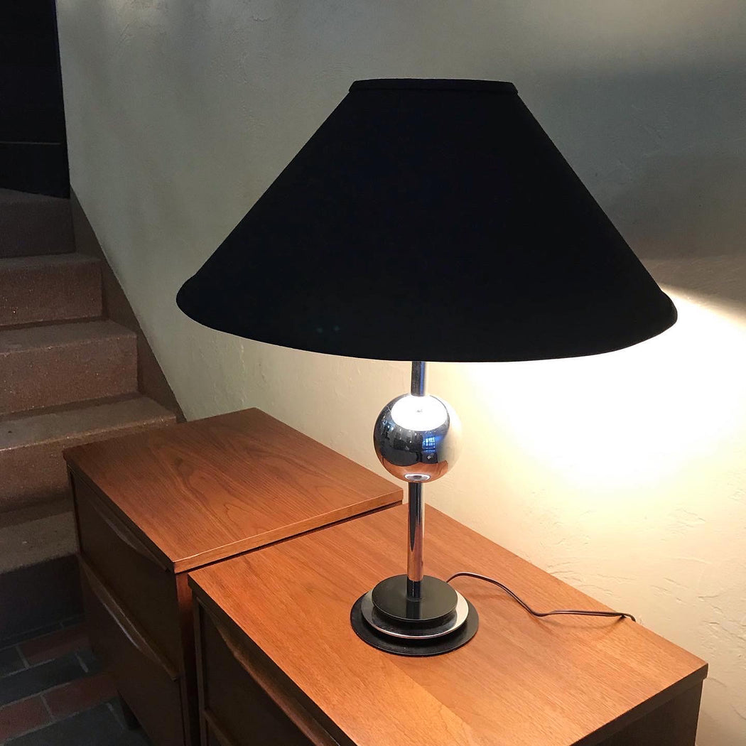 70s Chrome Ball Lamp