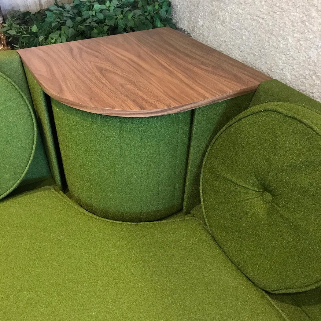 SOLD • Kermit Green Sectional Sofa