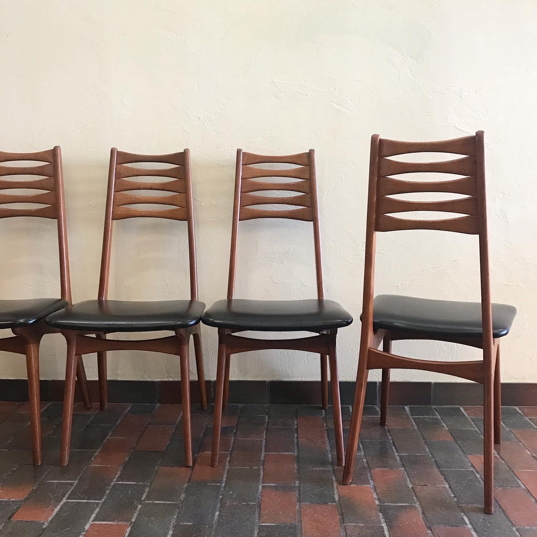 Sold • Set of 4 Boltinge Stolefabrik Dining Chairs