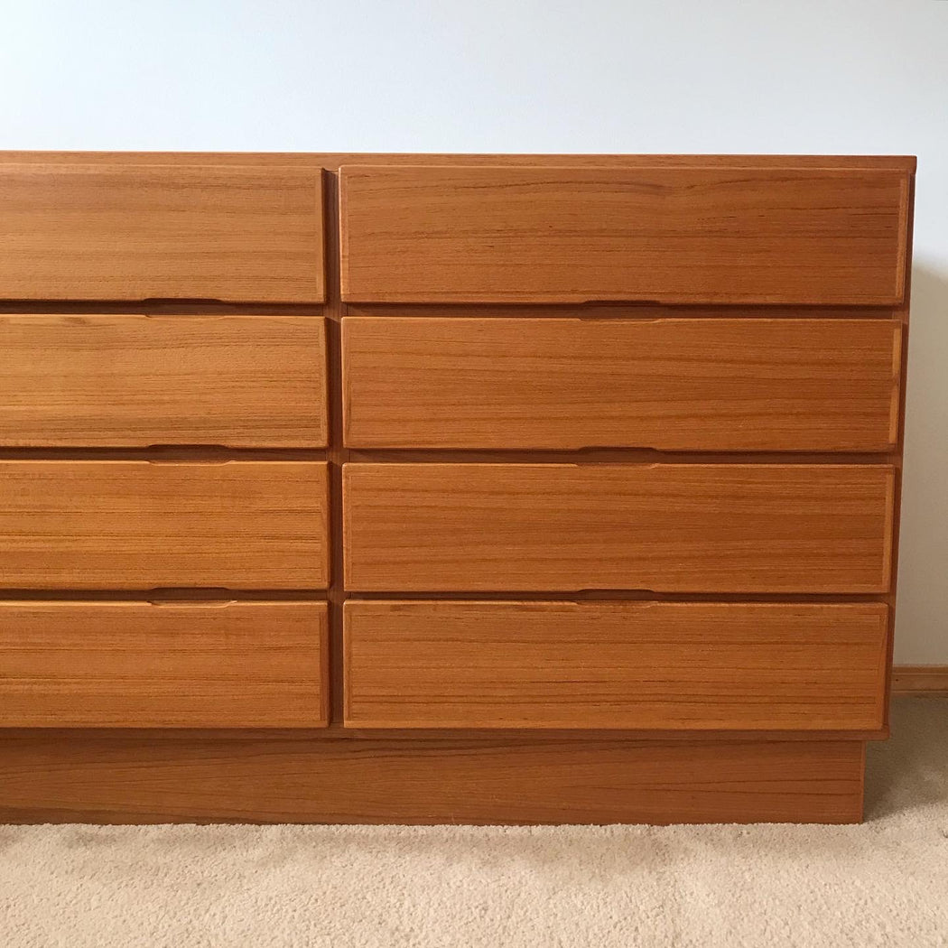 SALE * Danish Teak 12 Drawer Dresser