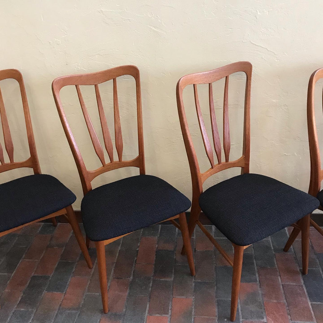 SOLD • Koefoeds Hornslet Ingrid Dining Chairs