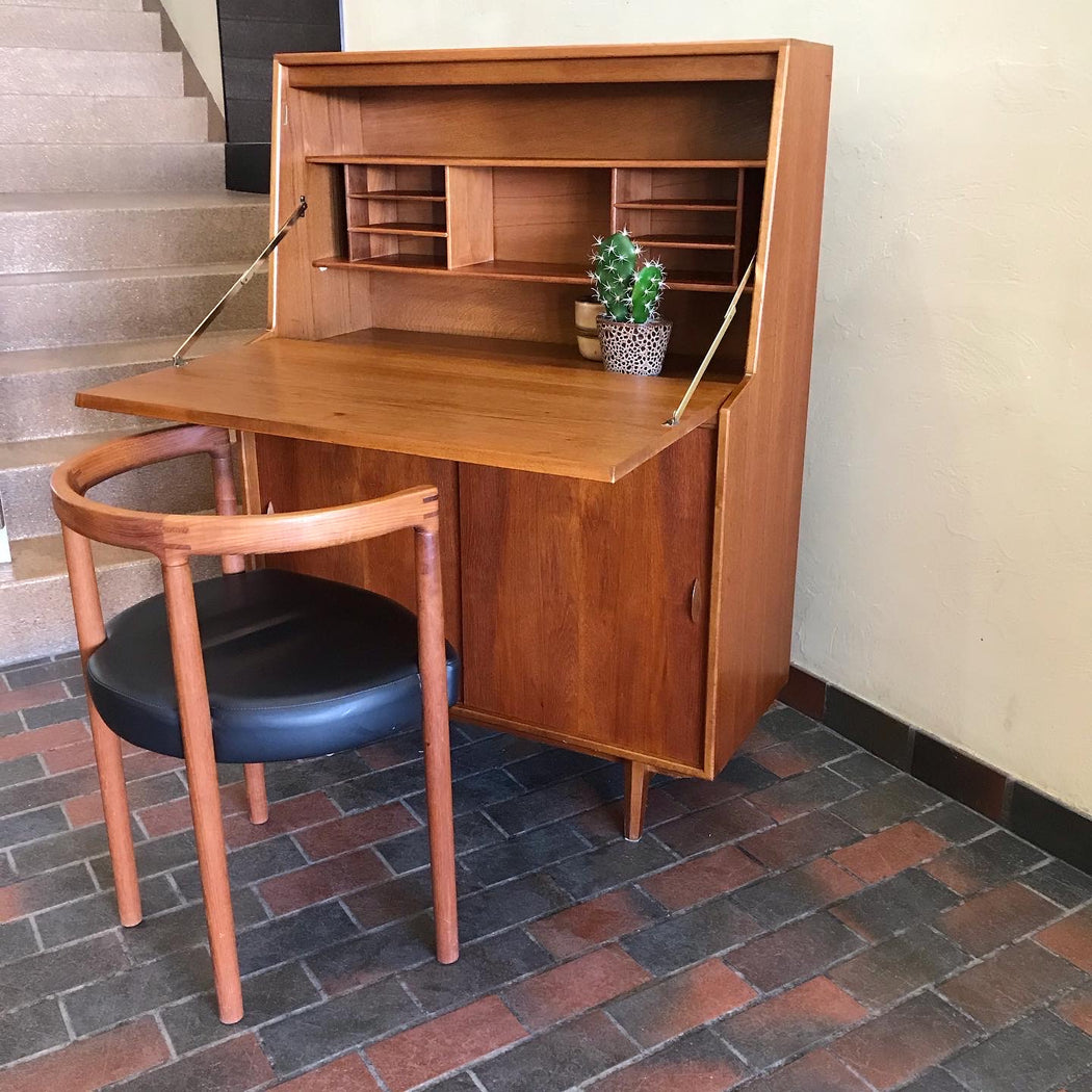 SOLD • Teak Secretary Desk
