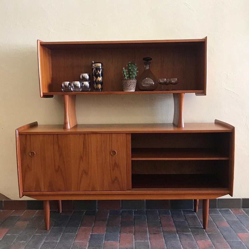 SOLD • R. Huber Teak Sideboard + Hutch
