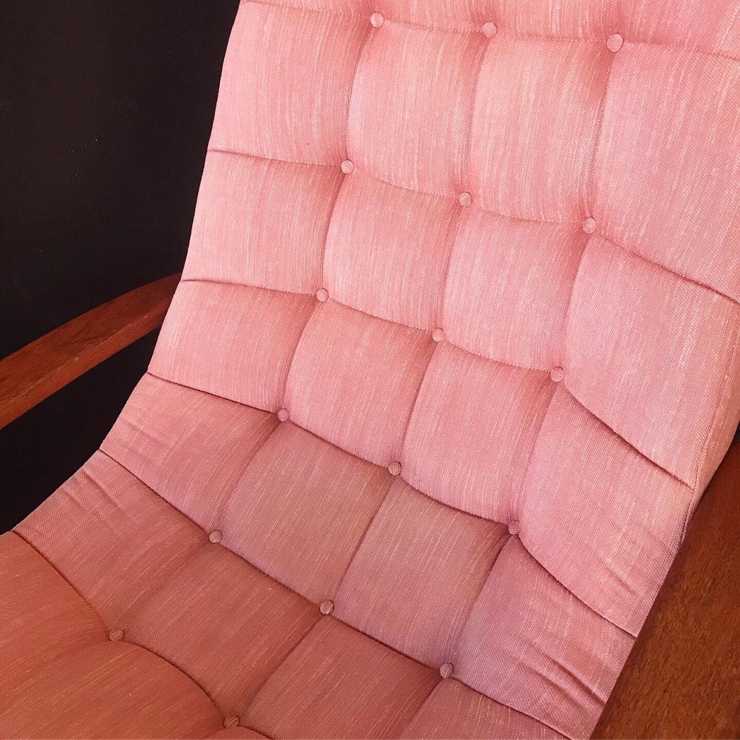 Sold • R. Huber Scoop Chair + Ottoman