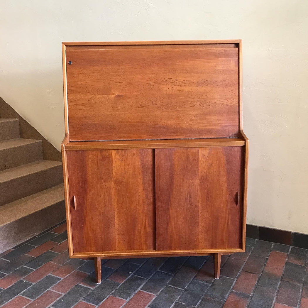 SOLD • Teak Secretary Desk