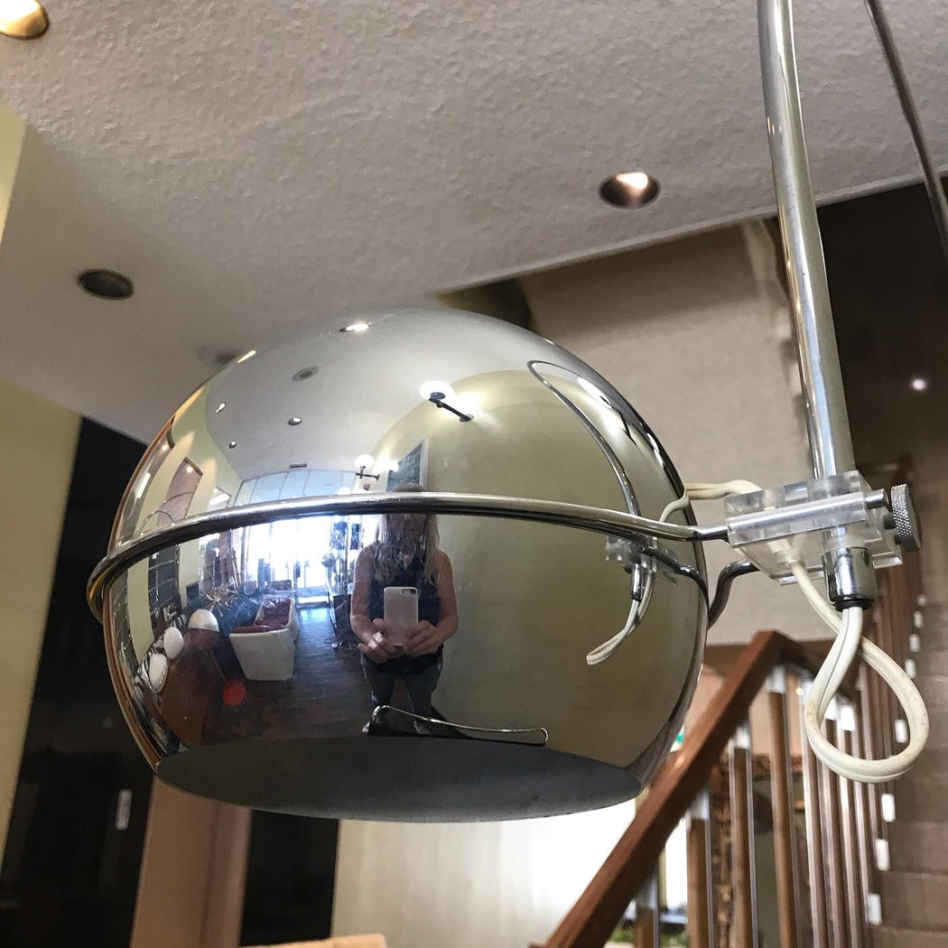 Space Age Chrome Arc Lamp