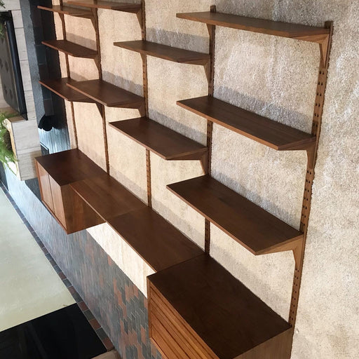 SOLD • Danish Walnut Modular Wall Unit