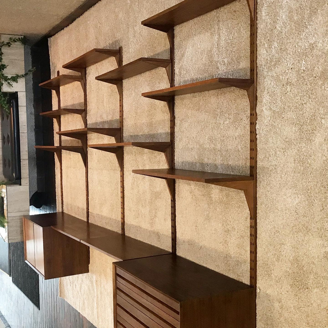 SOLD • Danish Walnut Modular Wall Unit